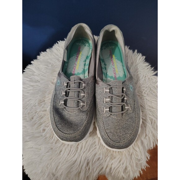 SKECHERS Relaxed Fit Women's Empire Sweet Scene Memory Foam Gray Size 8.5 - Picture 4 of 8